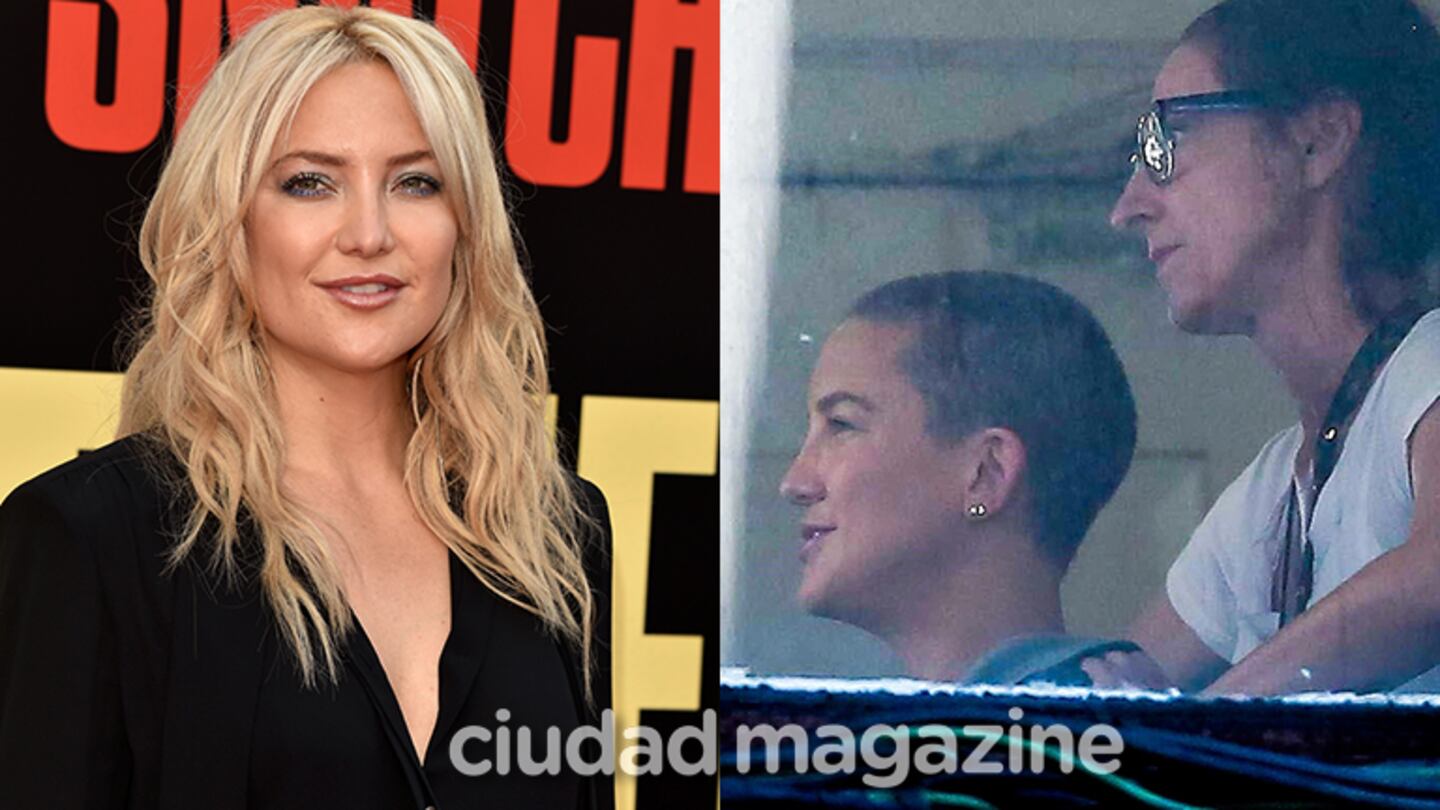 Kate Hudson sorprendió a todos con su cambio de look (Fotos: AFP y Grosby Group).