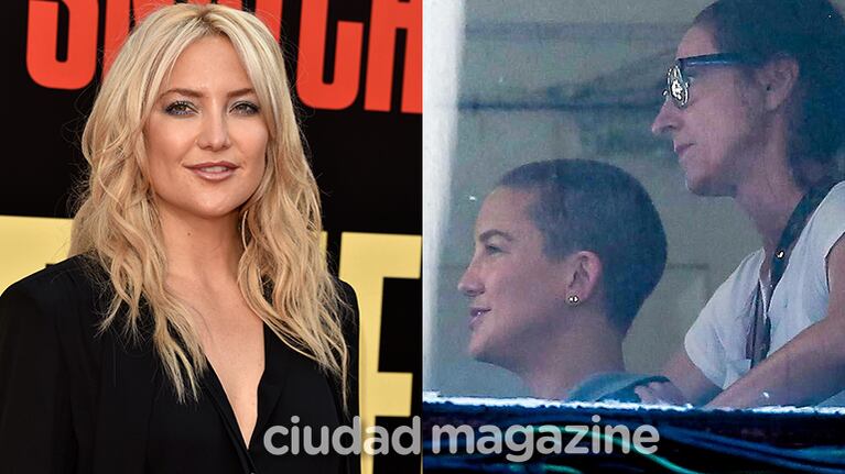 Kate Hudson sorprendió a todos con su cambio de look (Fotos: AFP y Grosby Group).
