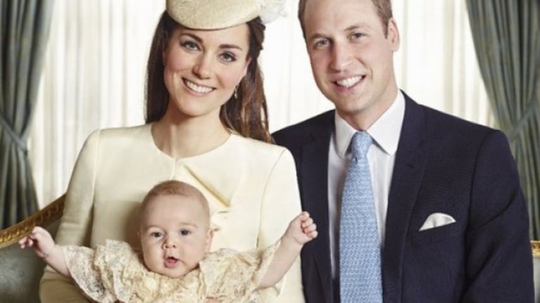 Kate Middleton, el Principe William y el pequeño George. (Fuente: web)