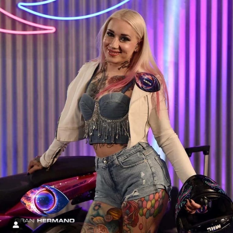 Katia “La Tana” Fenocchio en su primer día en Gran Hermano (Foto: Instagram @katia_latana)