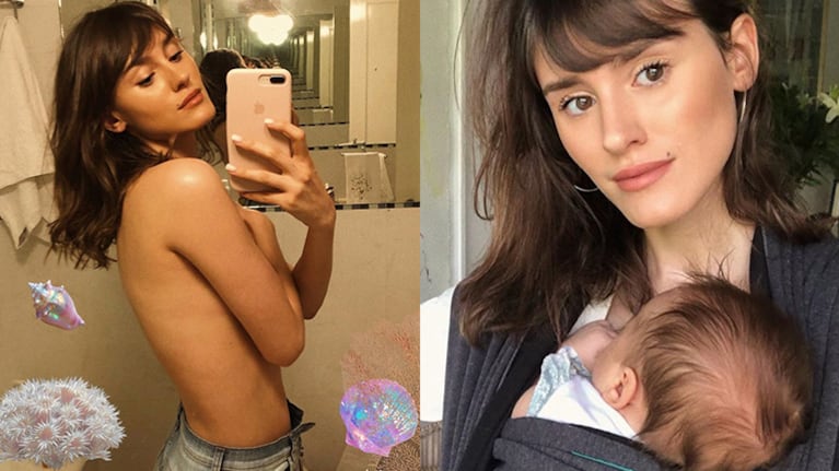 Katja se convirtió en mamá de Helena con su novio, Mateo.