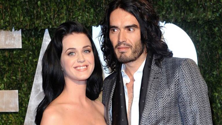 Katy Perry y Russel Brand, en tiempos mejores (Foto: Web).