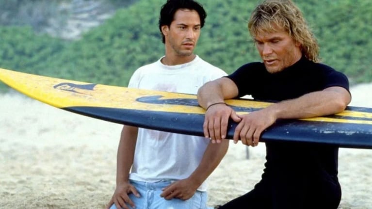 Keanu Reeves es Johnny Utah y
Patrick Swayze, Bodhi.