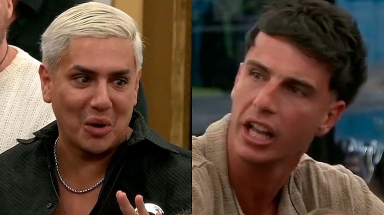 Kennys Palacios y Nazareno Pompei, cruce en Gran Hermano (Foto: Telefe)