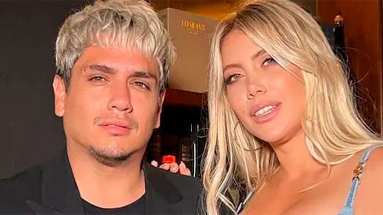 Kennys Palacios y Wanda Nara. 