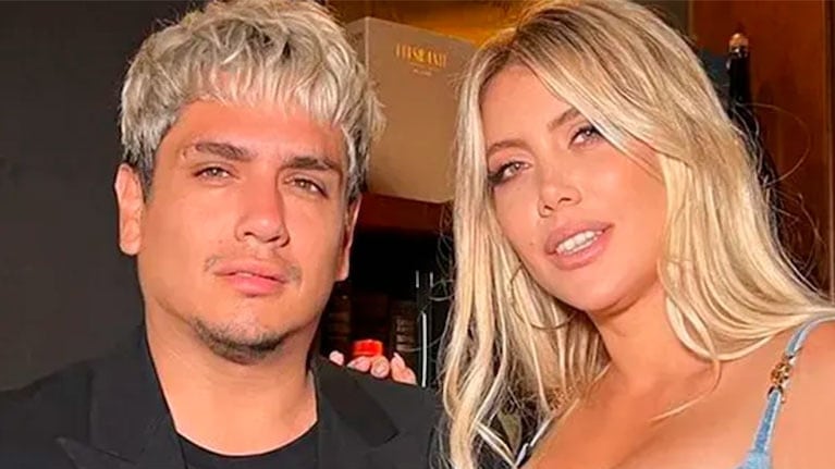 Kennys Palacios y Wanda Nara.