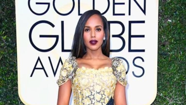 Kerry Washington eligió un diseño de Dolce Gabbana. (Foto: Gentileza E! Entertainment Television)