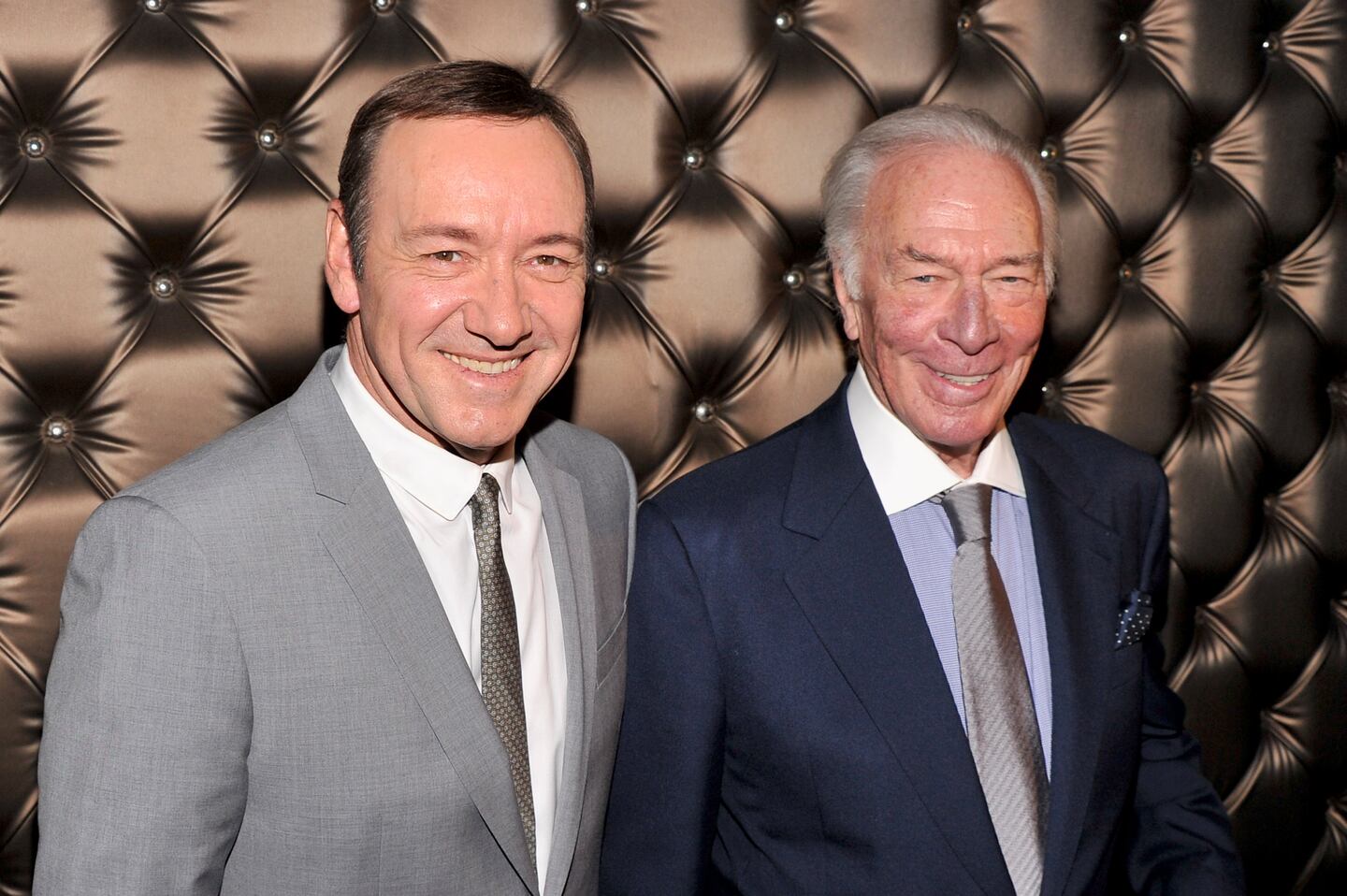 Kevin Spacey y Christopher Plummer en 2013. (Foto; AFP)