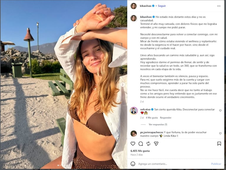 Kika Silva había dado las pistas de su separación de Gonzalo Valenzuela.