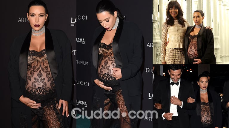 Kim Kardashian acaparó todas las miradas en la gala (Fotos: AFP). 