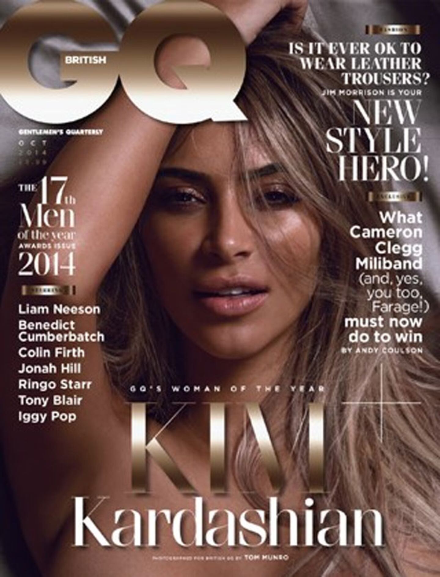 Kim Kardashian: completamente desnuda y súper hot para la revista British GQ. (Foto: British GQ) 