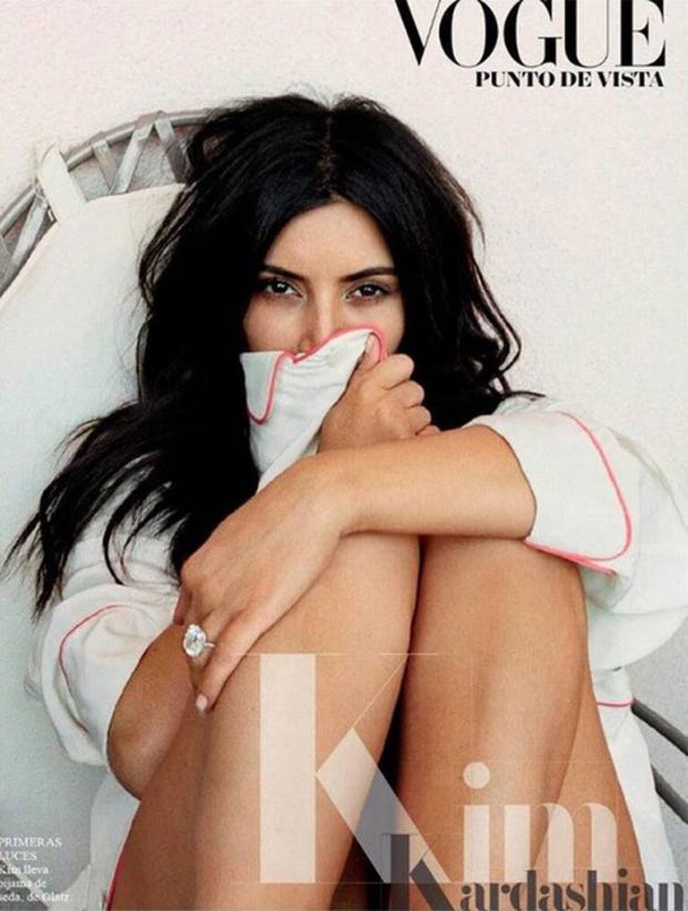 Kim Kardashian, diosa al natural en Vogue España (Fotos: Vogue España). 