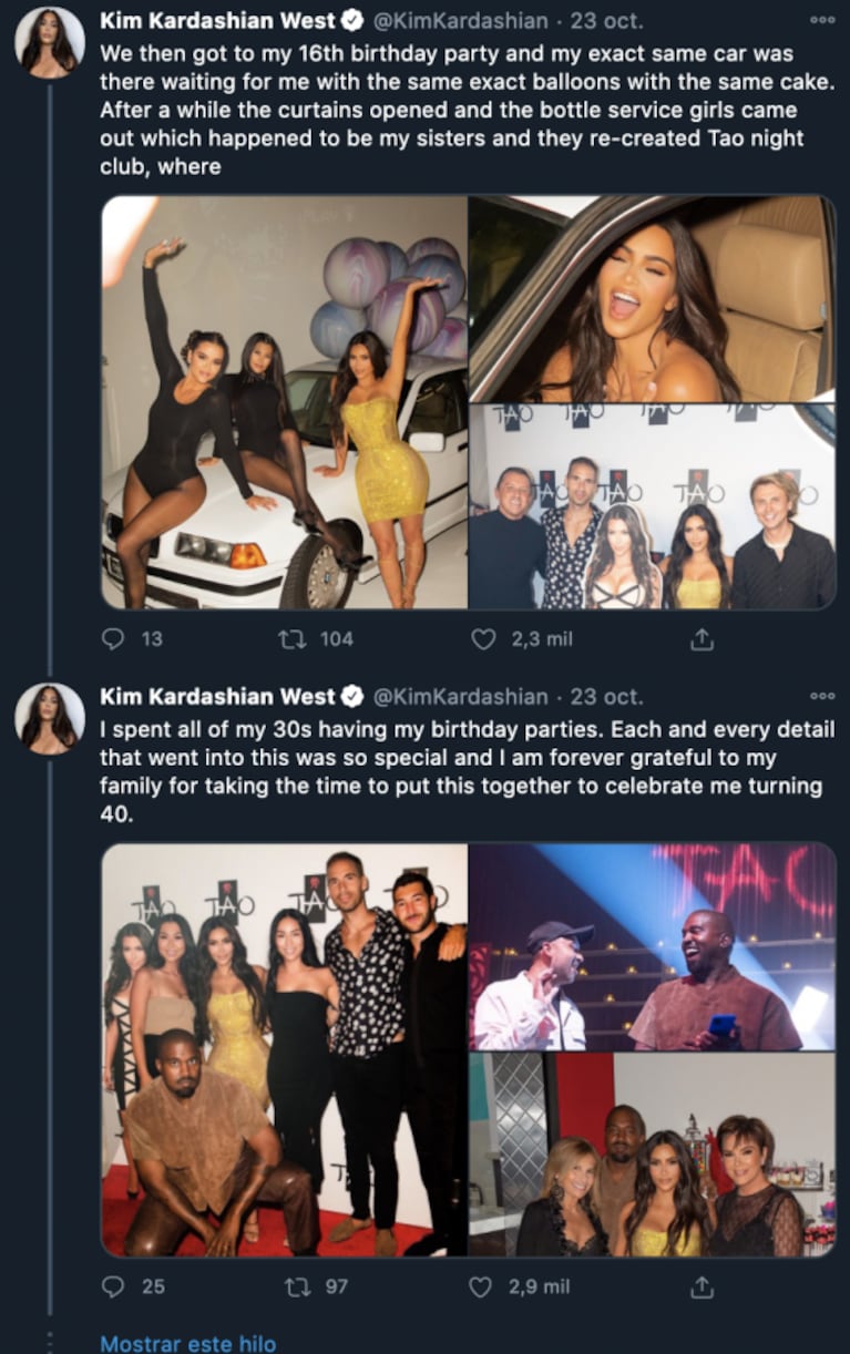 Kim Kardashian mostró cómo fue su impactante fiesta de cumple por sus 40 años: un festejo en cada habitación