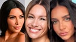 Kim Kardashian, Pampita y Zaira Nara (Fotos: AFP y redes sociales).