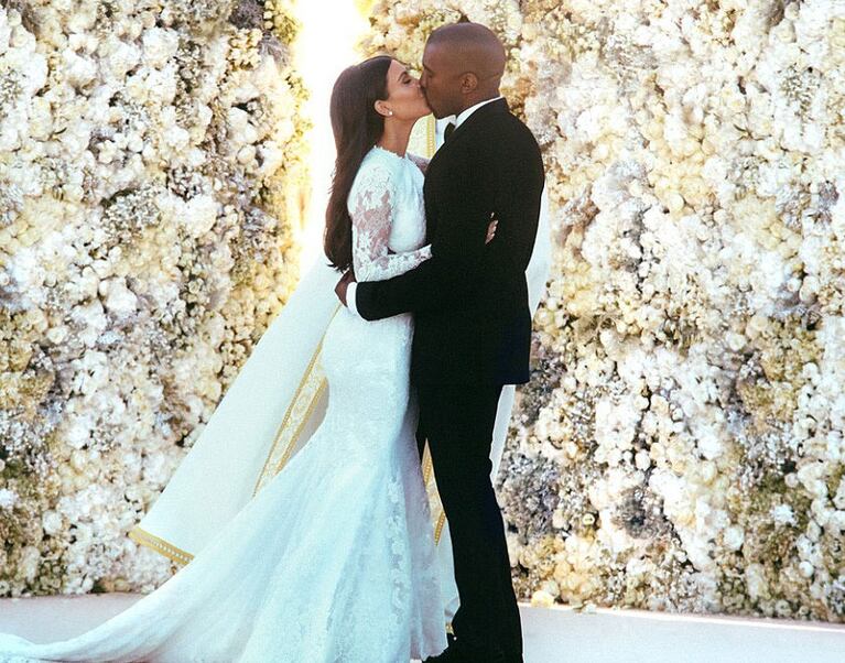 Kim Kardashian y Kanye West: la foto de la boda les llevó… ¡4 días de preparación! (Foto: Instagram: Kim Kardashian)