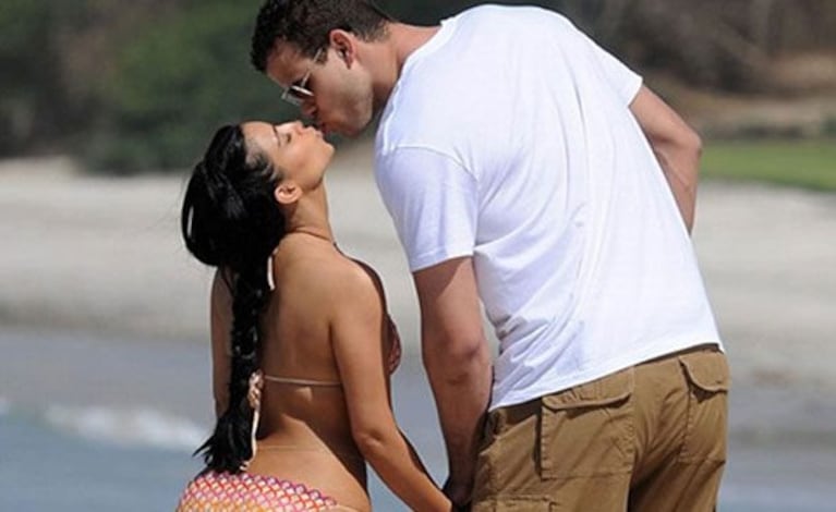 Kim Kardashian y Kris Humpries, en épocas felices. (Foto: Web)