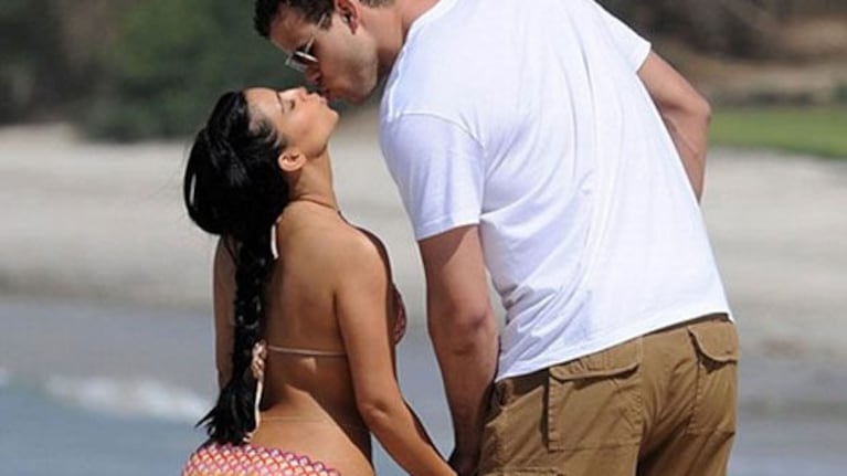 Kim Kardashian y Kris Humpries, en épocas felices. (Foto: Web)