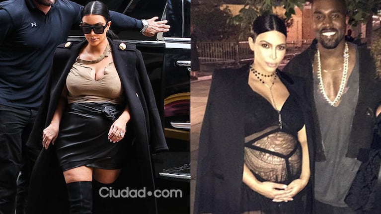 Kim Kardashian y sus looks sexies embarazada (Fotos: Grosby Group e Instagram). 