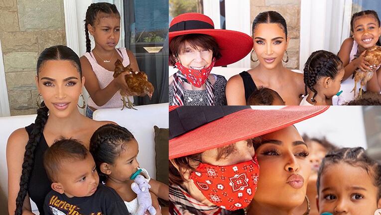 Kim le organizó a su abuela un festejo soñado.