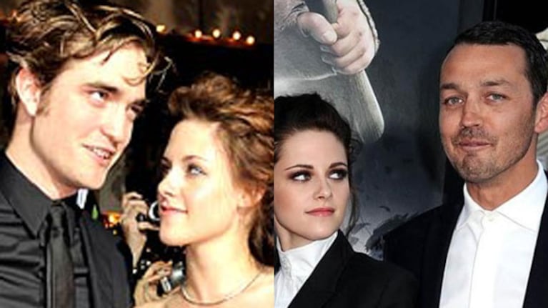 Kristen y Rob en un evento público vs. Kristen y su amante, en el estreno de Blancanieves (Fotos: Web).
