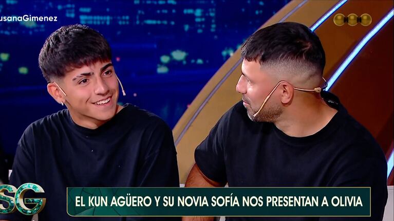 Kun Agüero fue con sus hijos al programa de Susana Giménez y la diva quedó en shock al ver a Benjamín