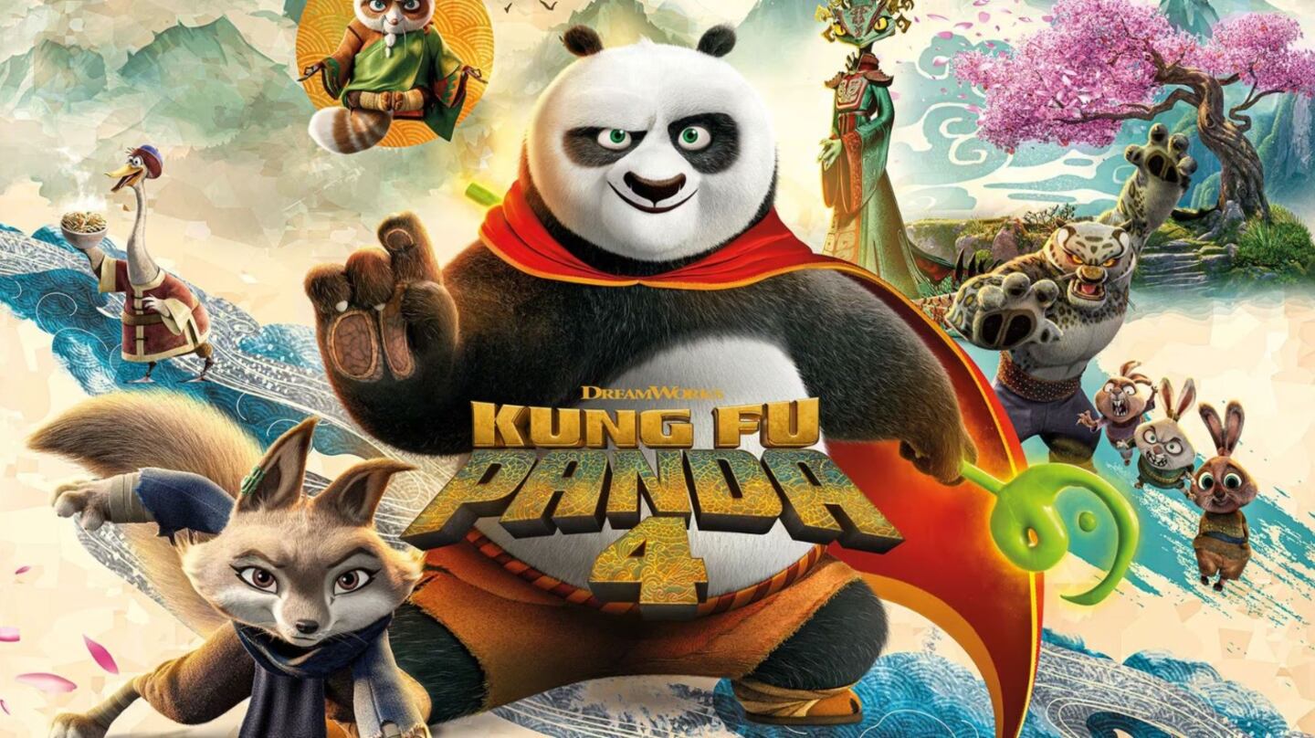 “Kung Fu Panda 4″: la película más taquillera del momento en Estado Unidos.