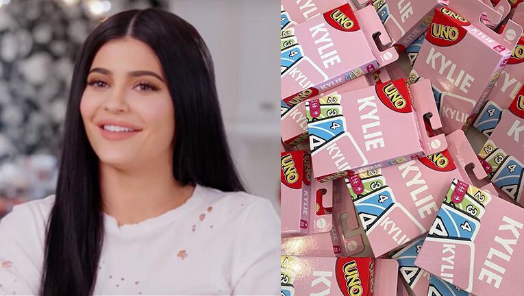 Kylie recibió un regalo personalizado que le encantó.
