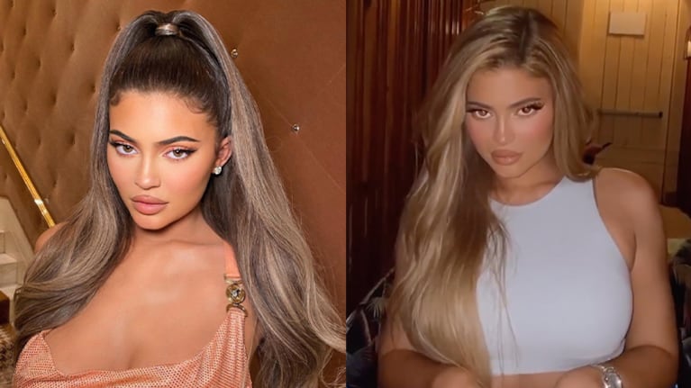 Kylie se cambió el look y lo lució en Instagram.
