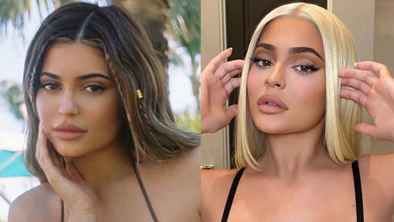 Kylie se cambió radicalmente el look.