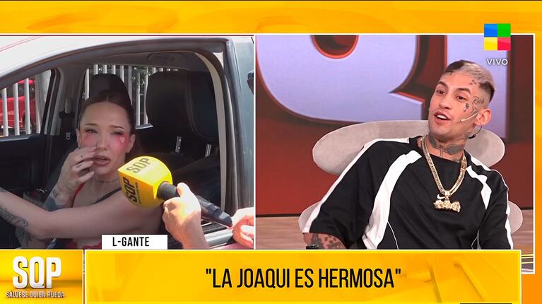 L-Gante confirmó su pelea con La Joaqui (captura de América TV, SQP)