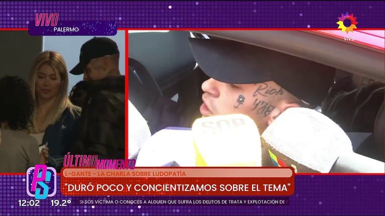 L-Gante contra Wanda Nara.