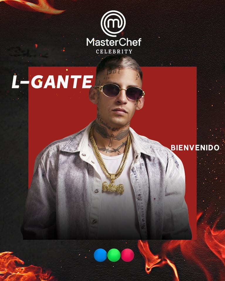 L-Gante en MasterChef Celebrity (Foto: Instagram @
masterchefargentina)
