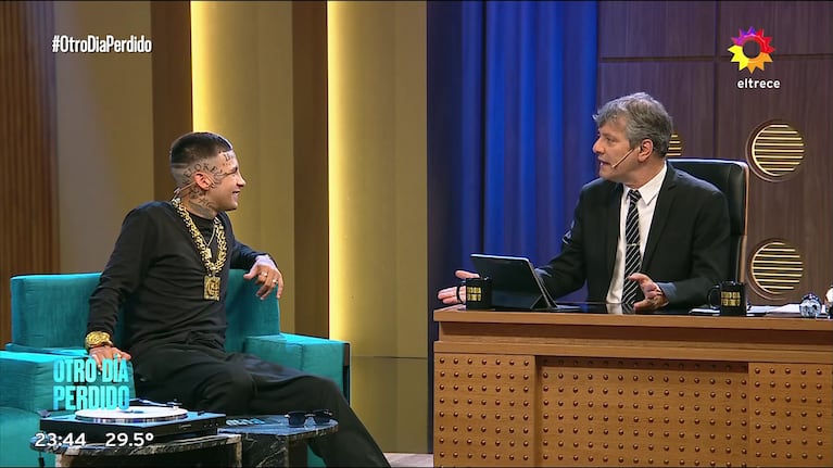 L-Gante en Otro Día Peridido con Mario Pergolini (Foto: captura de eltrece).