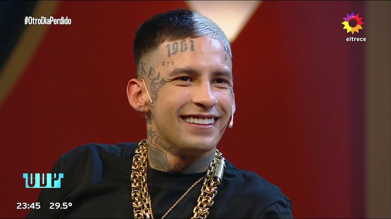 L-Gante en Otro Día Peridido con Mario Pergolini (Foto: captura de eltrece).