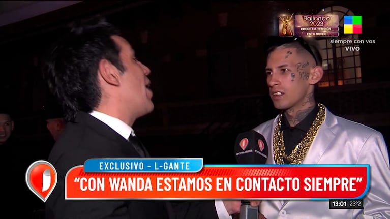 L-Gante habló de Wanda Nara.
