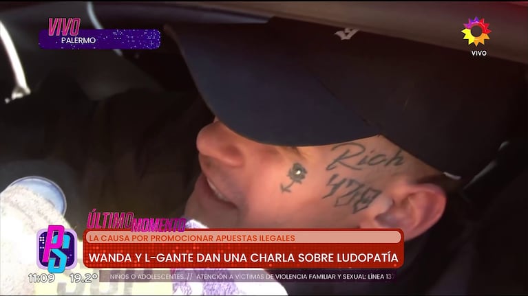 L-Gante habló en Puro Show (Foto: captura de eltrece).