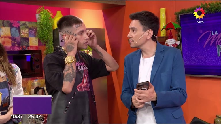 L-Gante increpó en vivo a Gustavo Méndez en La Mañana con Moria.