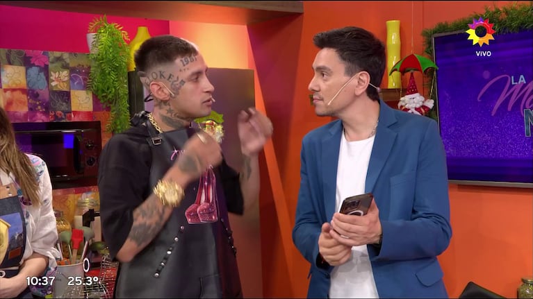 L-Gante increpó en vivo a Gustavo Méndez en La Mañana con Moria.