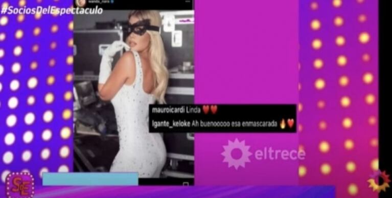 L-Gante le hizo este jugadísimo comentario a Wanda Nara en Instagram y después lo borró