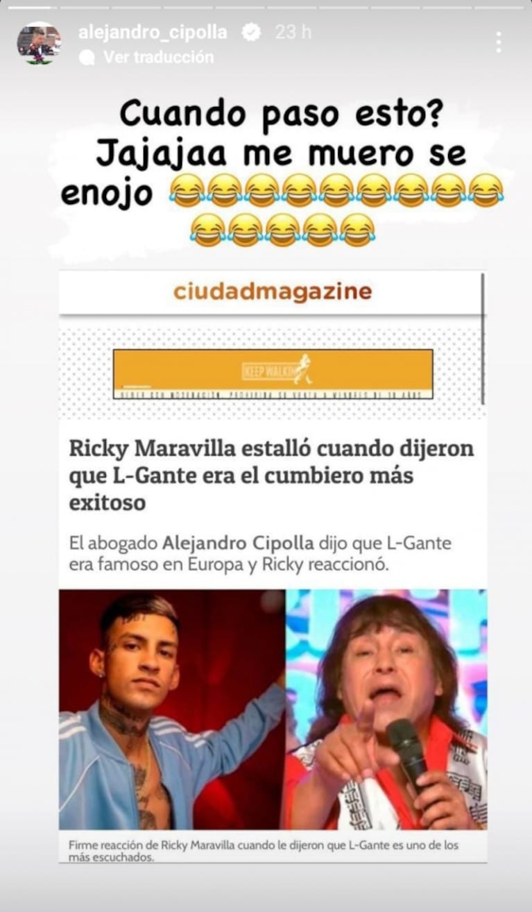 L-Gante mandó a su abogado para que le responda a Ricky Maravilla: ¿quién es el rey de la cumbia?