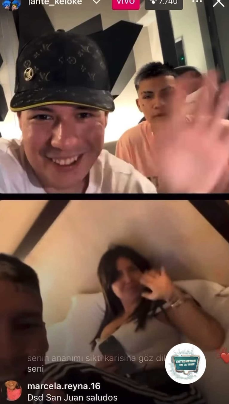 L-Gante mostró a Wanda Nara en sus redes en un momento inesperado. (Foto: instagram/lgante_keloke)