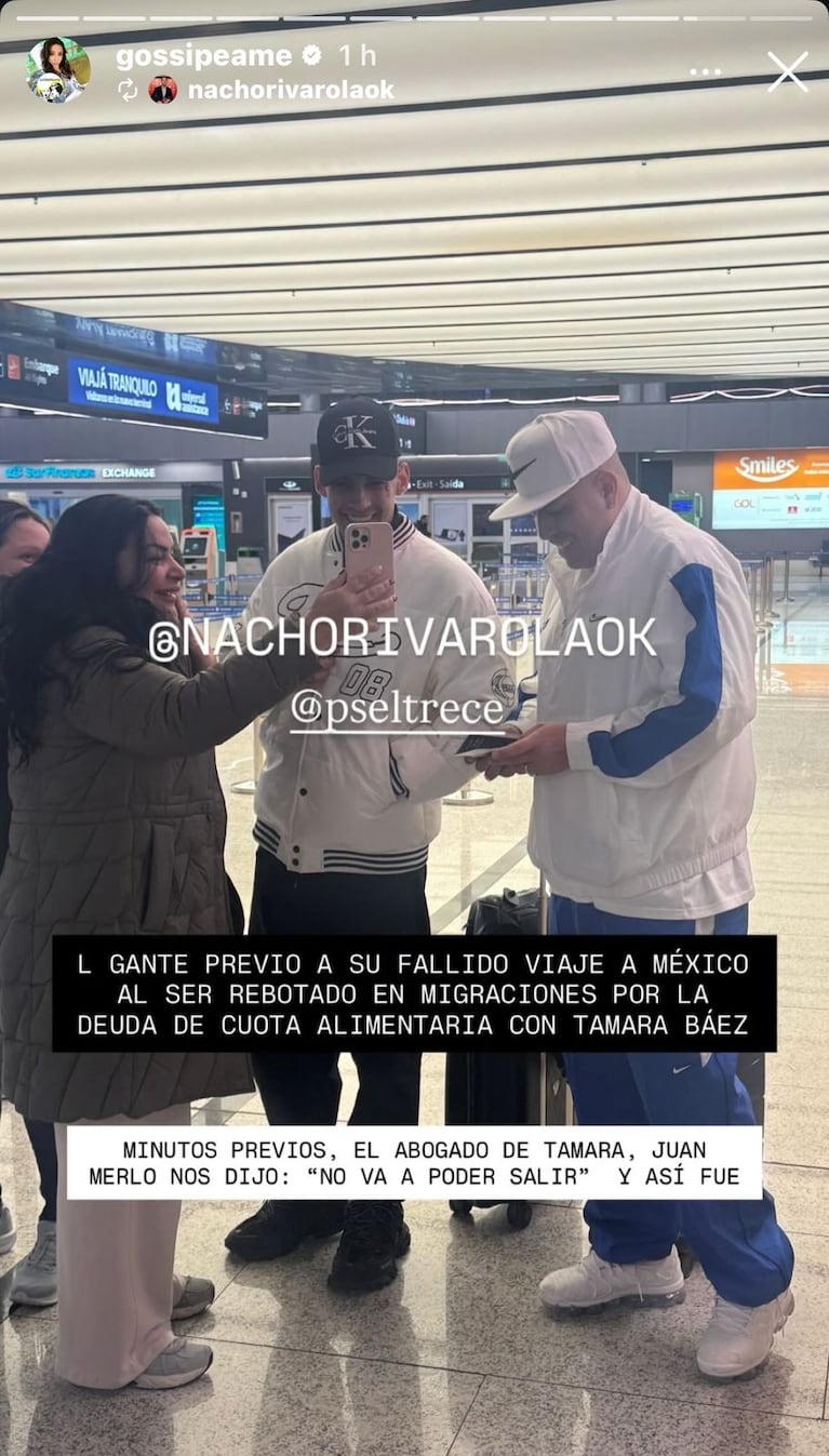 L-Gante no pudo salir del país (Foto: captura de Gossipeame).
