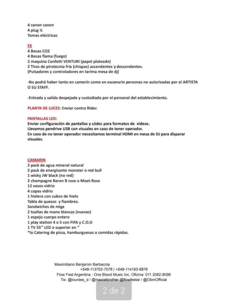 L-Gante puso una serie de requisitos para un show con drásticas consecuencias: "Estamos obligados a suspender el recital"