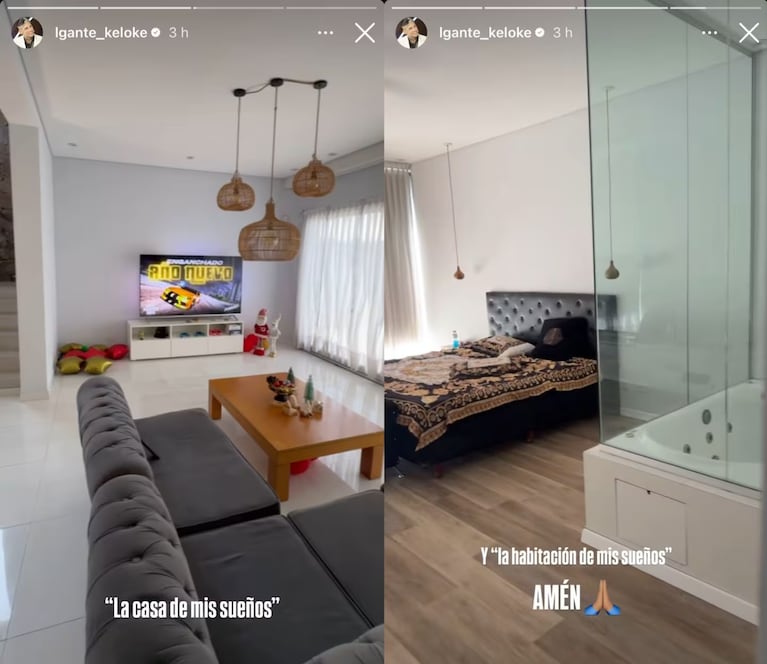 L-Gante se burló de la “casa de los sueños” de Wanda Nara. Crédito: Instagram