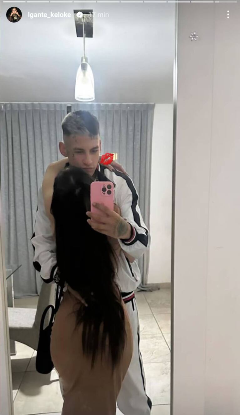L-Gante subió una foto hot con la exnovia de El Noba y Tamara Báez reaccionó furiosa. Foto: Instagram