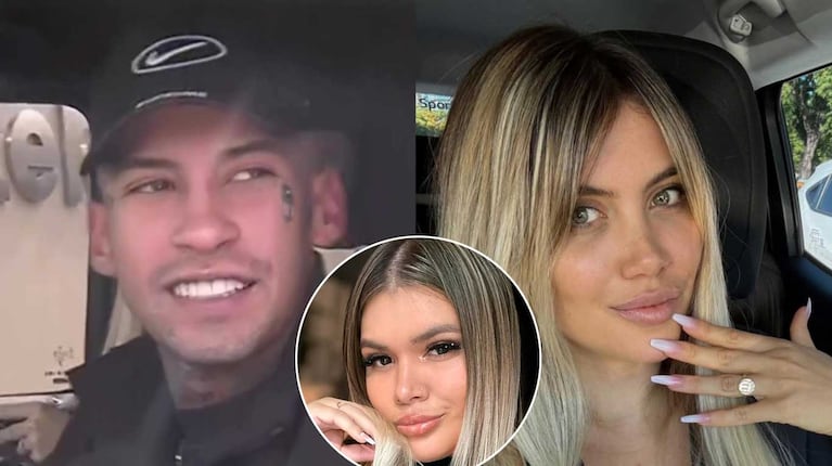 L-Gante, Wanda Nara y Morena Rial (Fotos: Instagram)