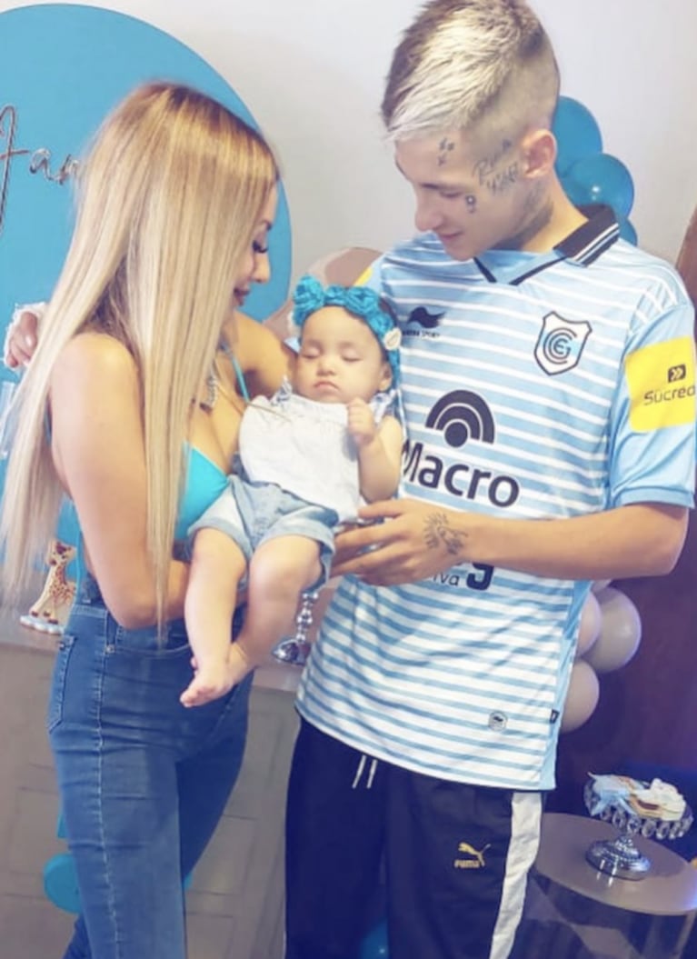  L-Gante y Tamara Báez festejaron a lo grande los cinco meses de su beba Jamaica: las fotos de la celebración 