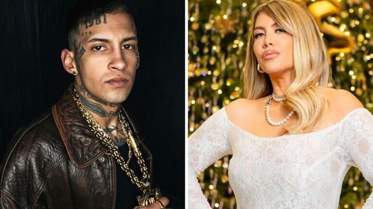 L-Gante y Wanda Nara (Foto: Instagram)