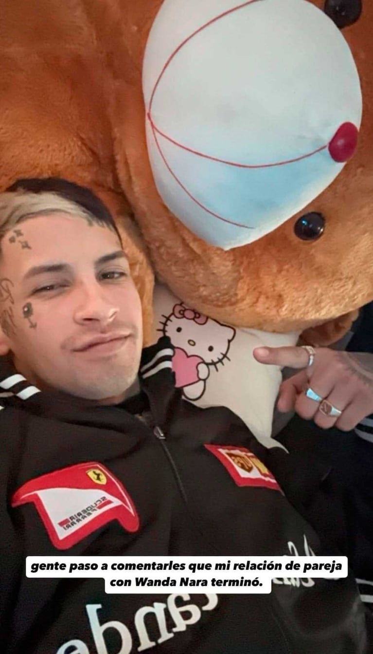 L-Gantew reveló que se separó de Wanda Nara (Foto: Instagram @lgante_keloke)
