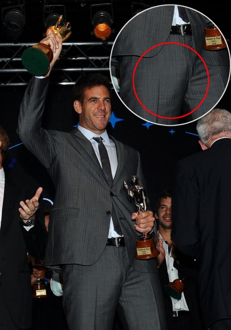 La "abultada" foto de Juan Martín del Potro tras ganar el Olimpia de Oro, que explotó de comentarios en las redes